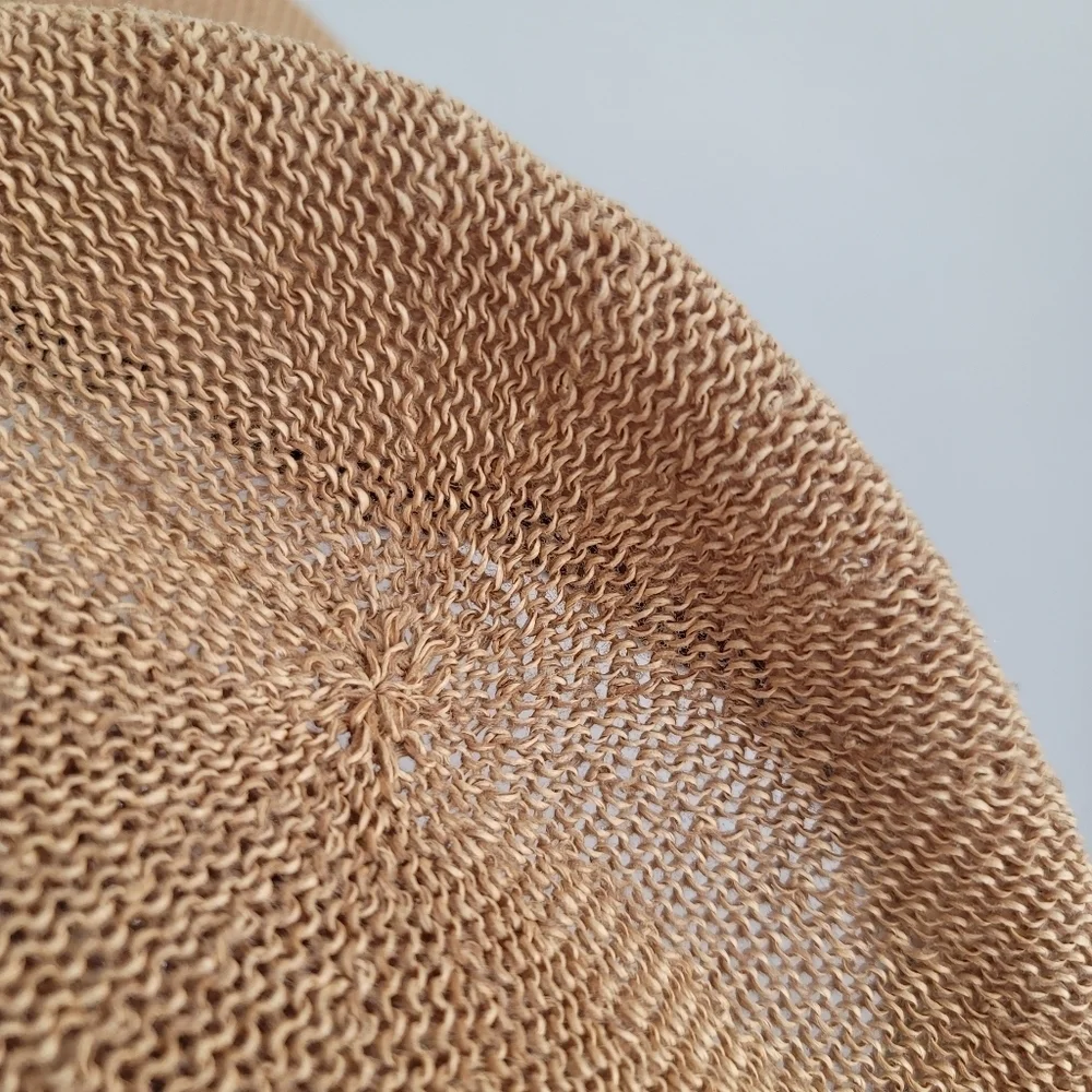 Wyeth Paper Straw Hat Floppy Neutral Sun‎ Summer Adult One Size